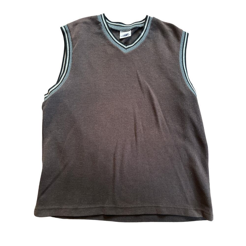 Wooden Dog Men's Brown Vest.  NO SIZE TAG.